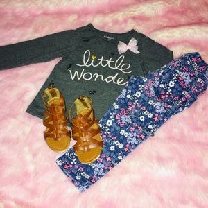 Toddler 💖 shirt & pants w/ free bonus sandals